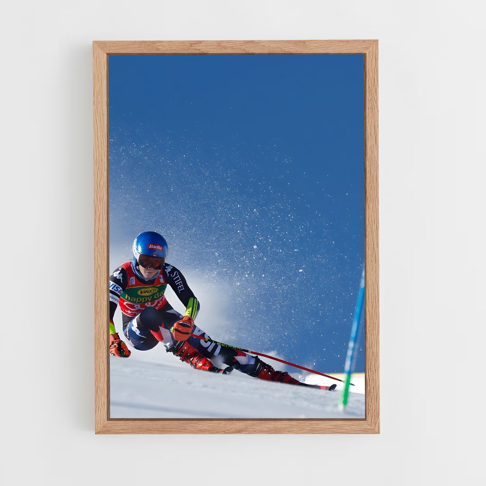 Poster Ski Alpin Dynamique (vue 4)