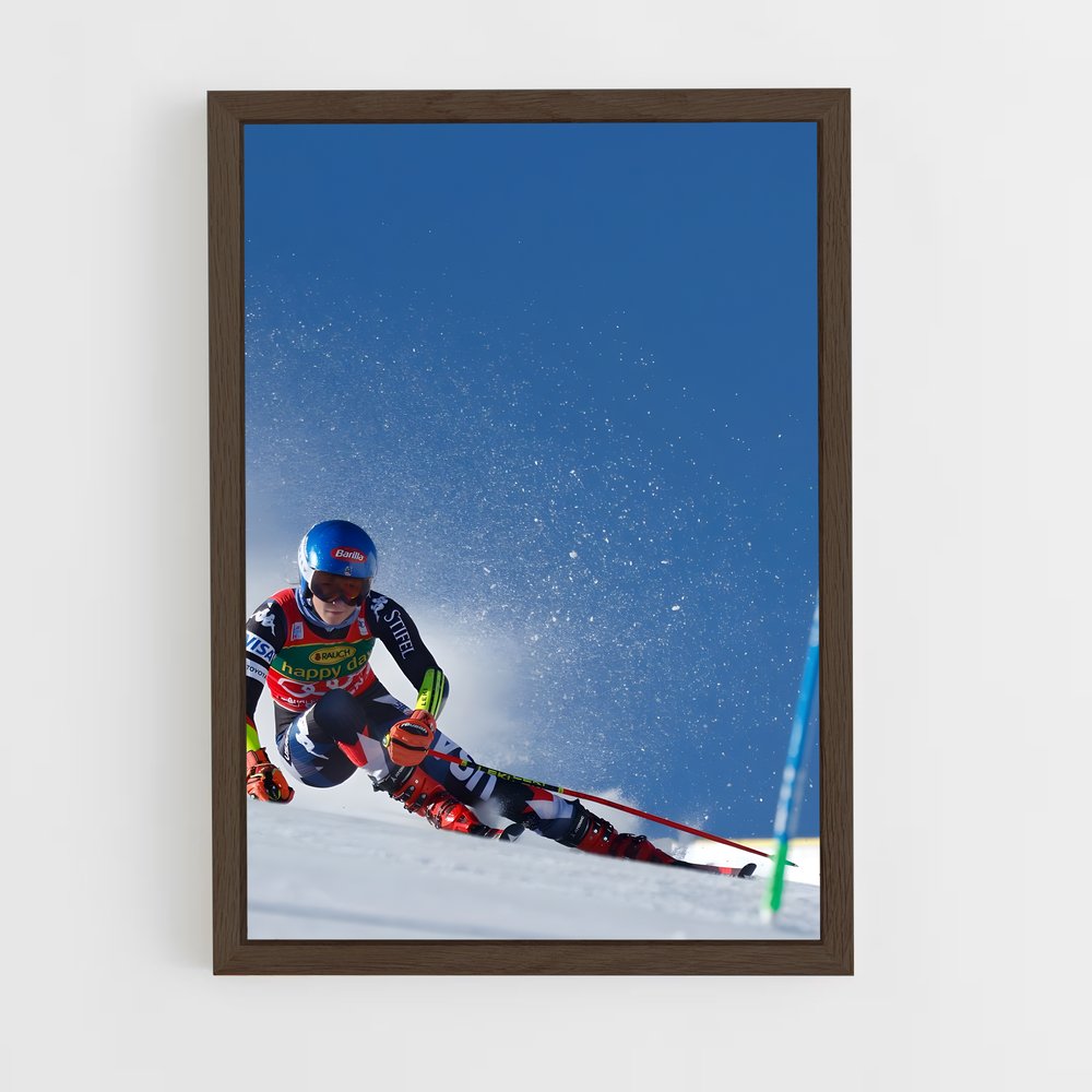 Poster Ski Alpin Dynamique (vue 5)