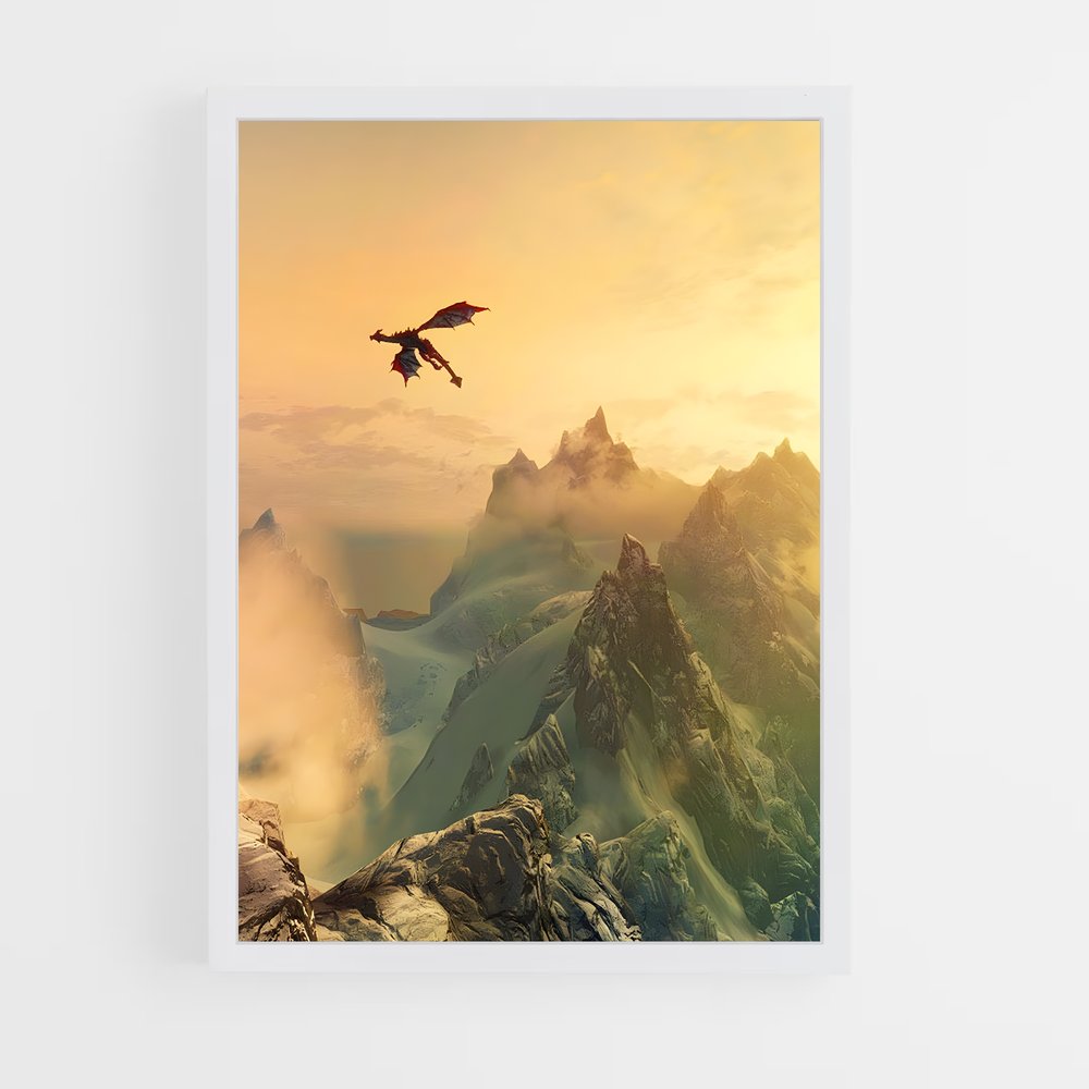 Poster Skyrim Dragon (vue 3)