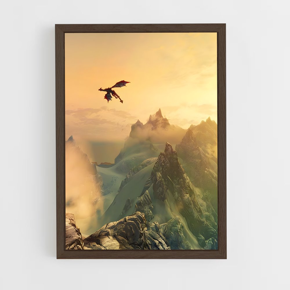 Poster Skyrim Dragon (vue 5)