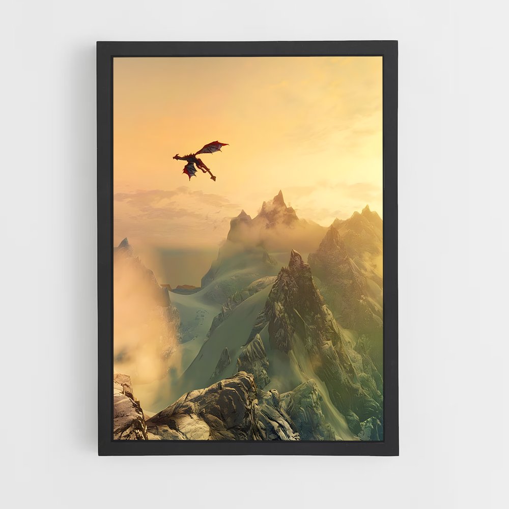 Poster Skyrim Dragon (vue 2)