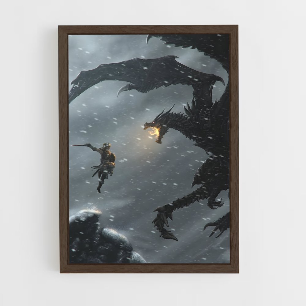 Poster Dragon Combat Skyrim (vue 5)