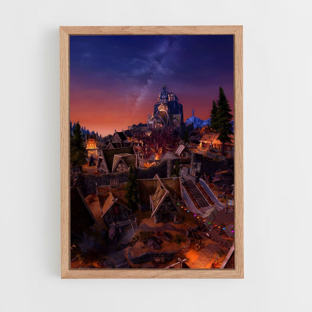 Poster Ville Skyrim (vue 4)