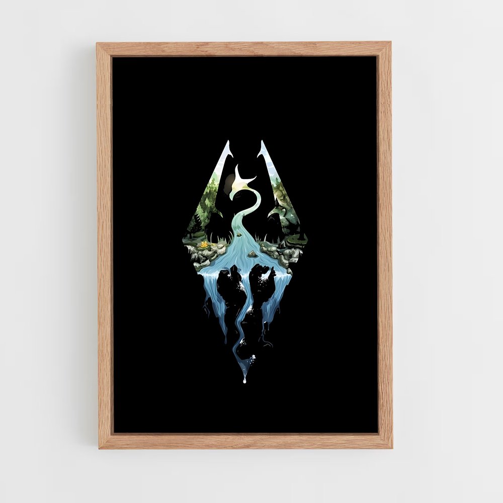 Poster Skyrim Logo (vue 4)