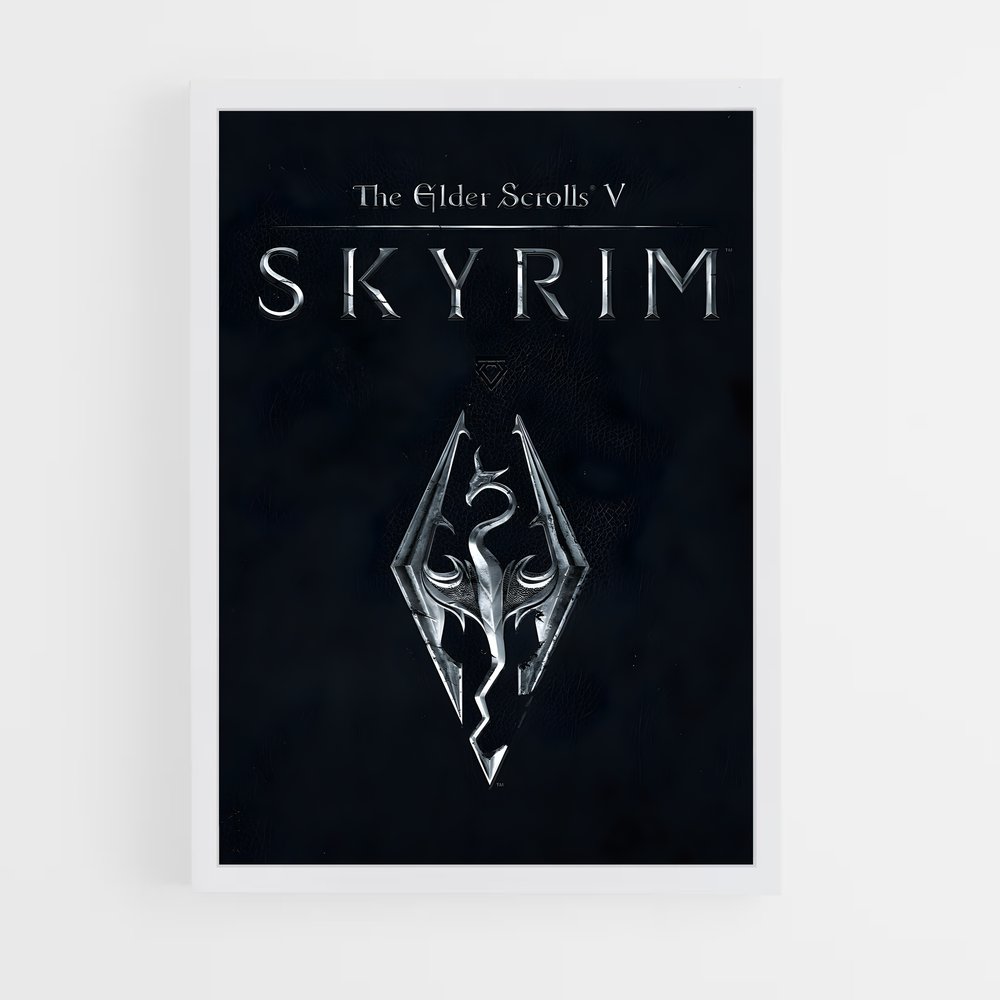 Poster The Elder Scrolls V Logo – affiche Skyrim (vue 3)