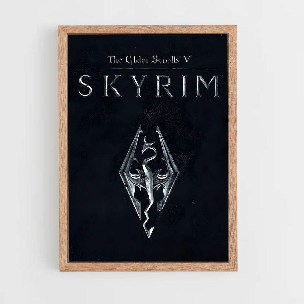 Poster The Elder Scrolls V Logo – affiche Skyrim (vue 4)