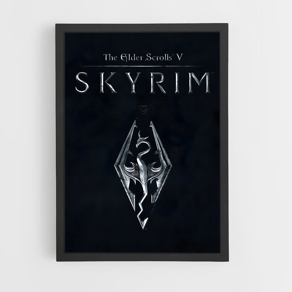 Poster The Elder Scrolls V Logo – affiche Skyrim (vue 2)