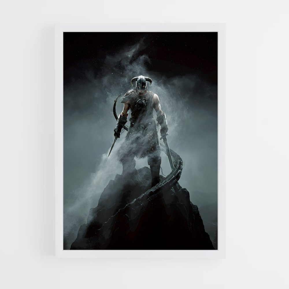 Poster Dovahkiin – affiche Skyrim (vue 3)