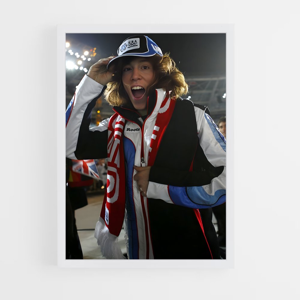 Poster Energie Hivernale – affiche Snowboard (vue 3)