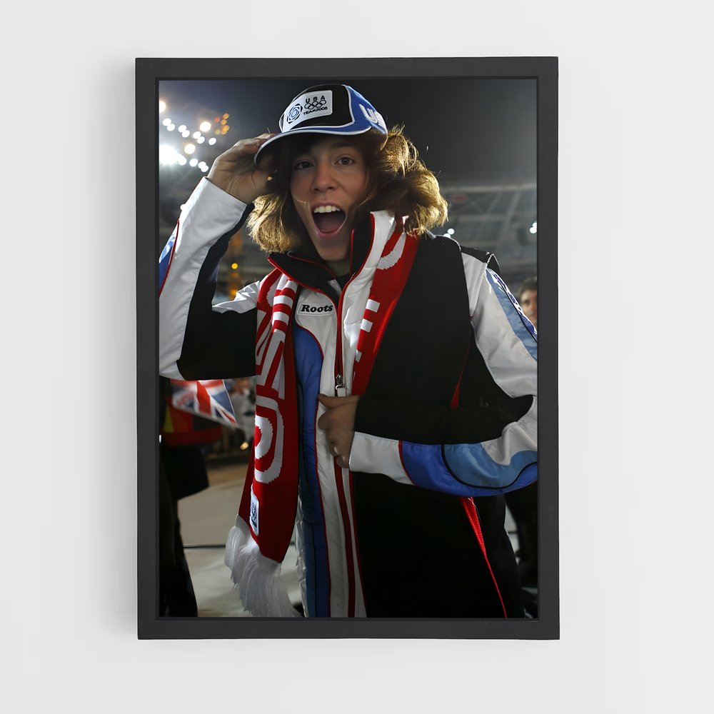 Poster Energie Hivernale – affiche Snowboard (vue 2)