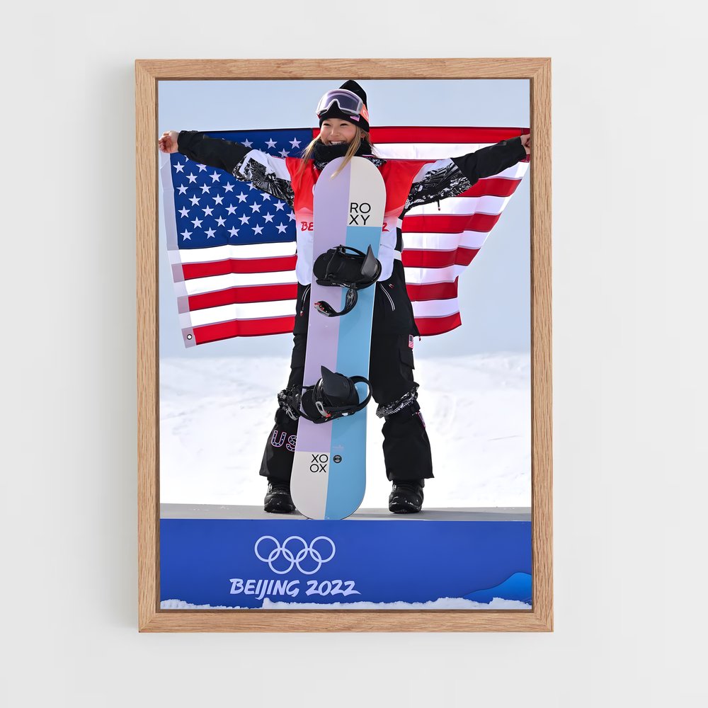 Poster Championne Snowboard (vue 4)