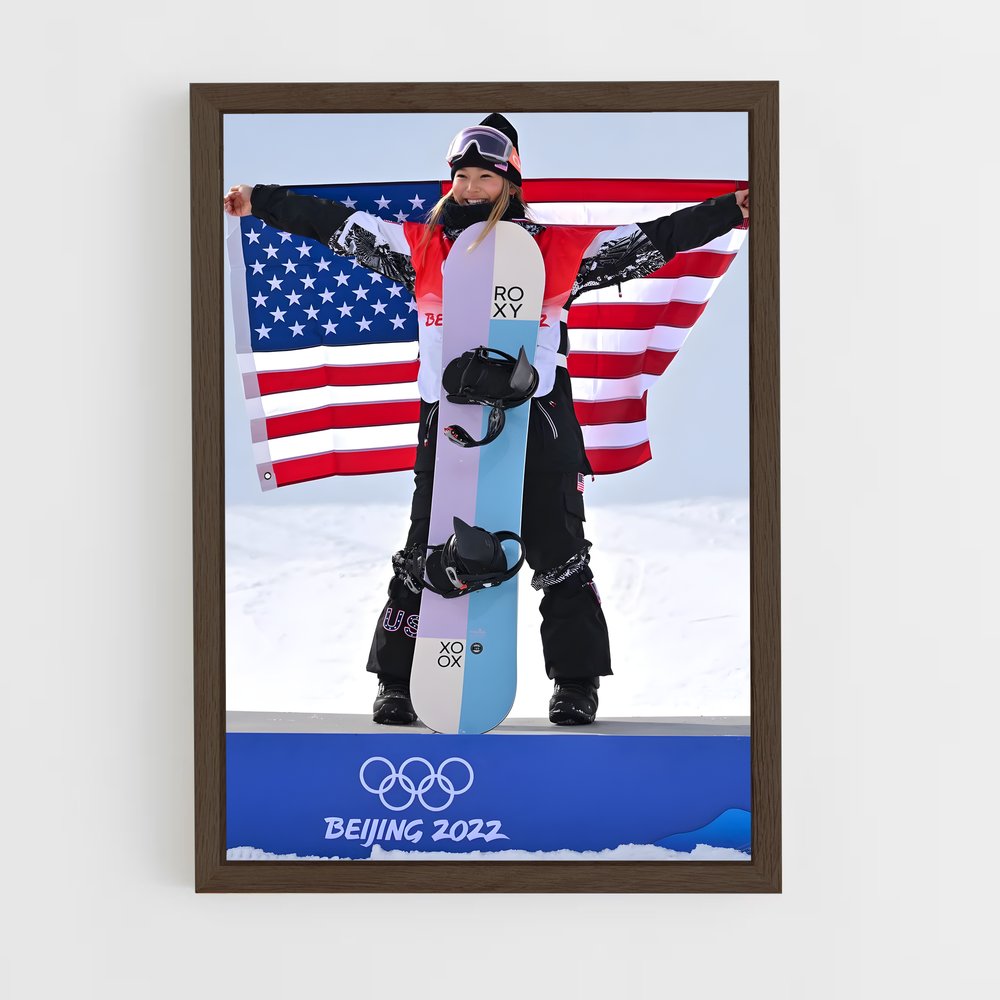Poster Championne Snowboard (vue 5)