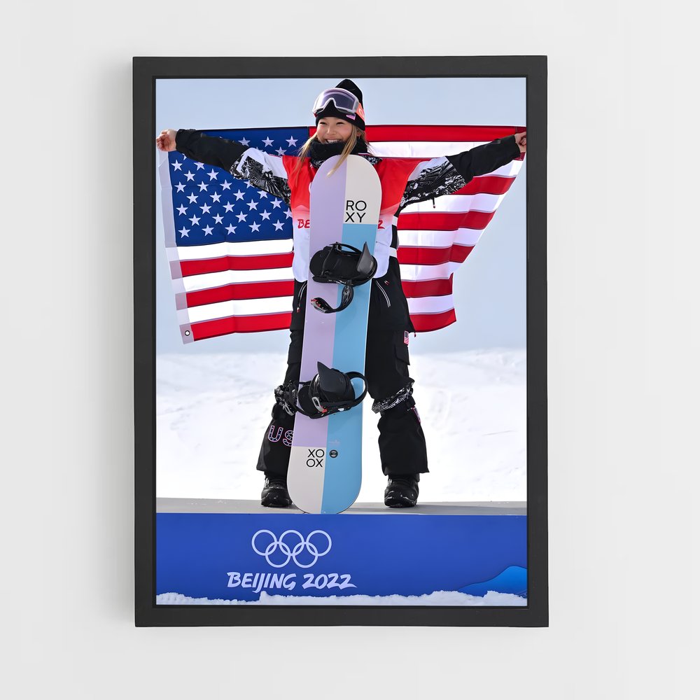 Poster Championne Snowboard (vue 2)