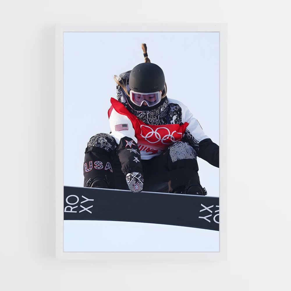Poster Air Glisse Olympique – affiche Snowboard (vue 3)
