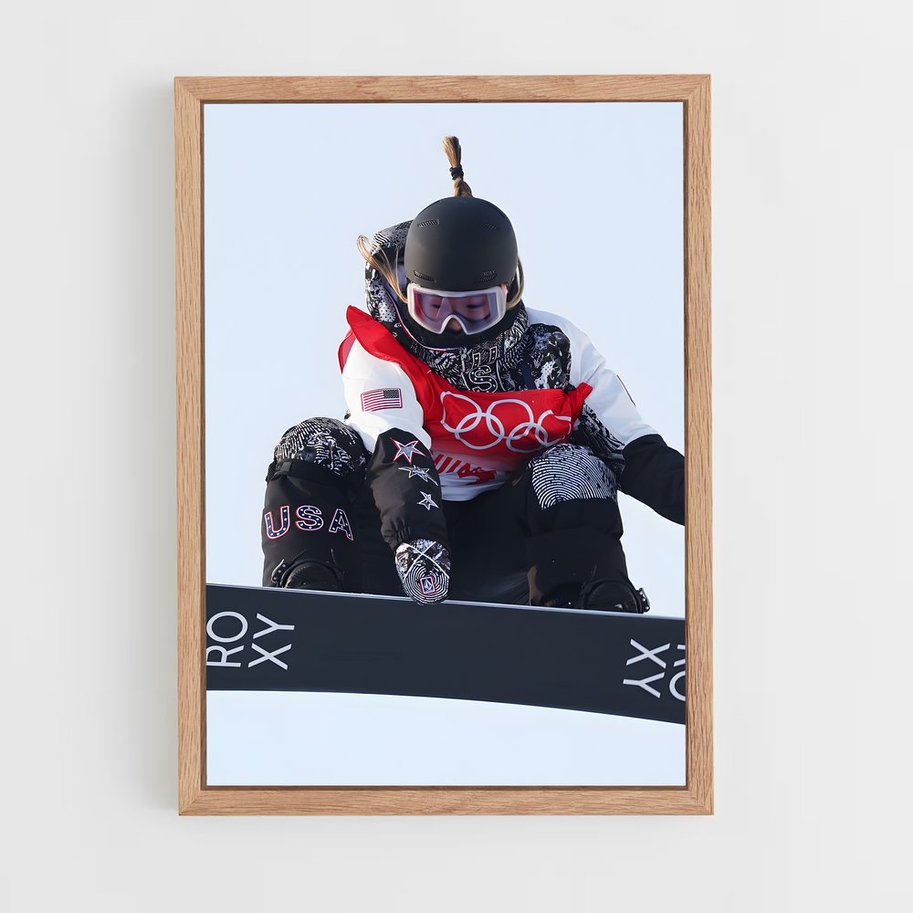Poster Air Glisse Olympique – affiche Snowboard (vue 4)