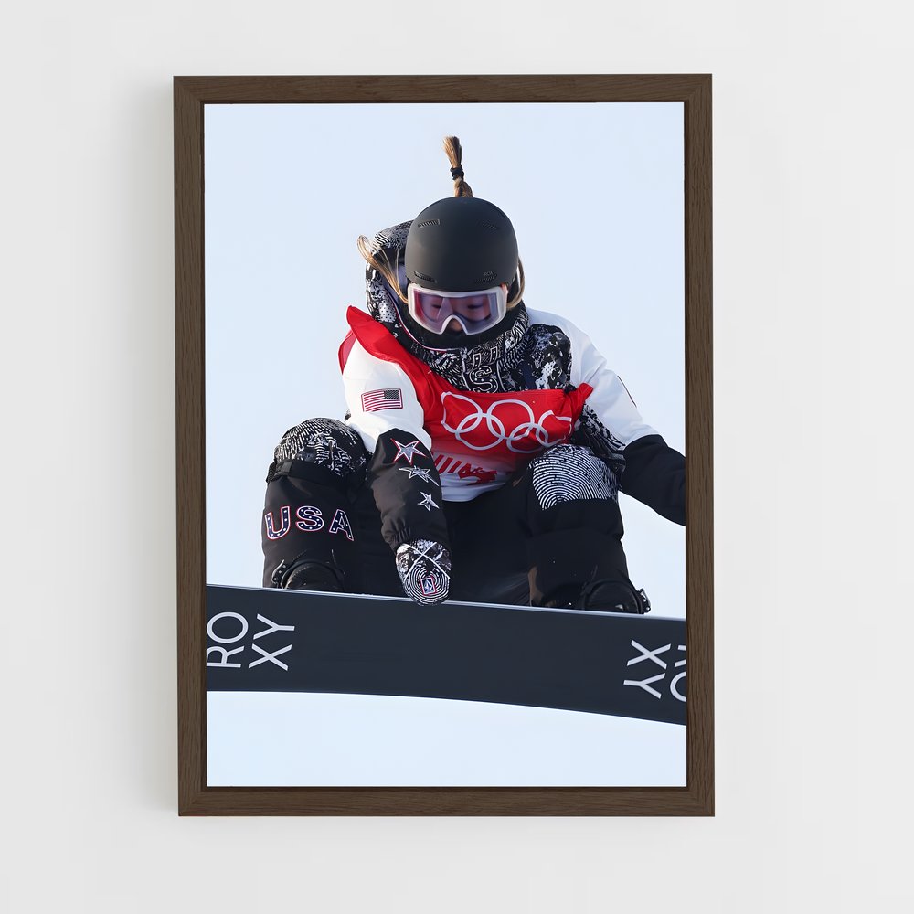 Poster Air Glisse Olympique – affiche Snowboard (vue 5)