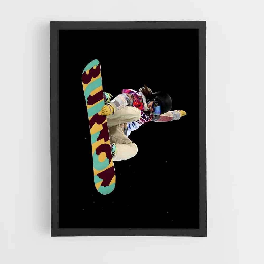 Poster Snowboard Acrobatique (vue 2)