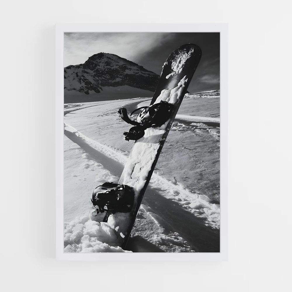 Poster Évasion Enneigée – affiche Snowboard (vue 3)