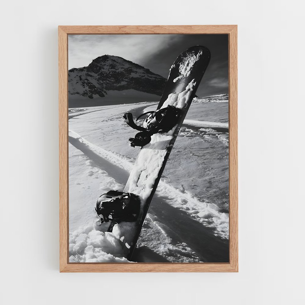Poster Évasion Enneigée – affiche Snowboard (vue 4)