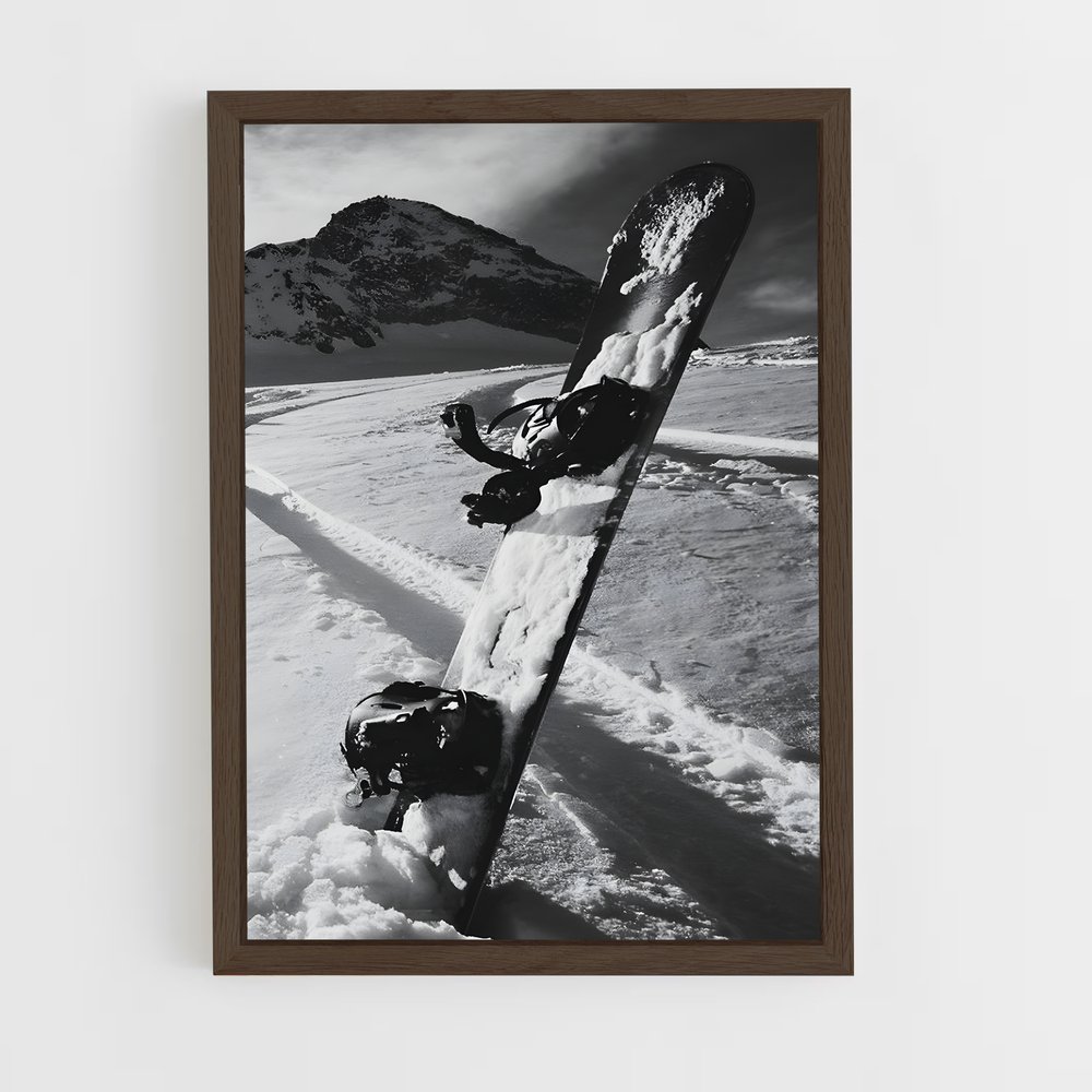 Poster Évasion Enneigée – affiche Snowboard (vue 5)