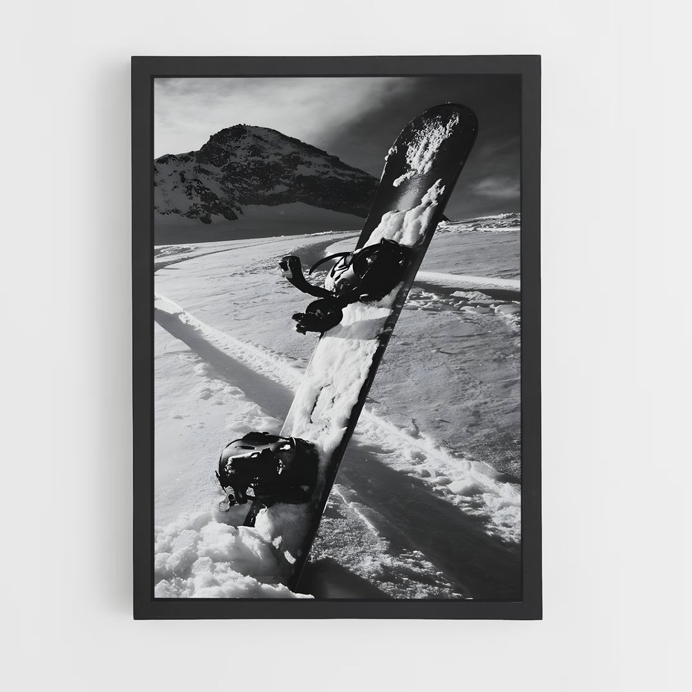 Poster Évasion Enneigée – affiche Snowboard (vue 2)