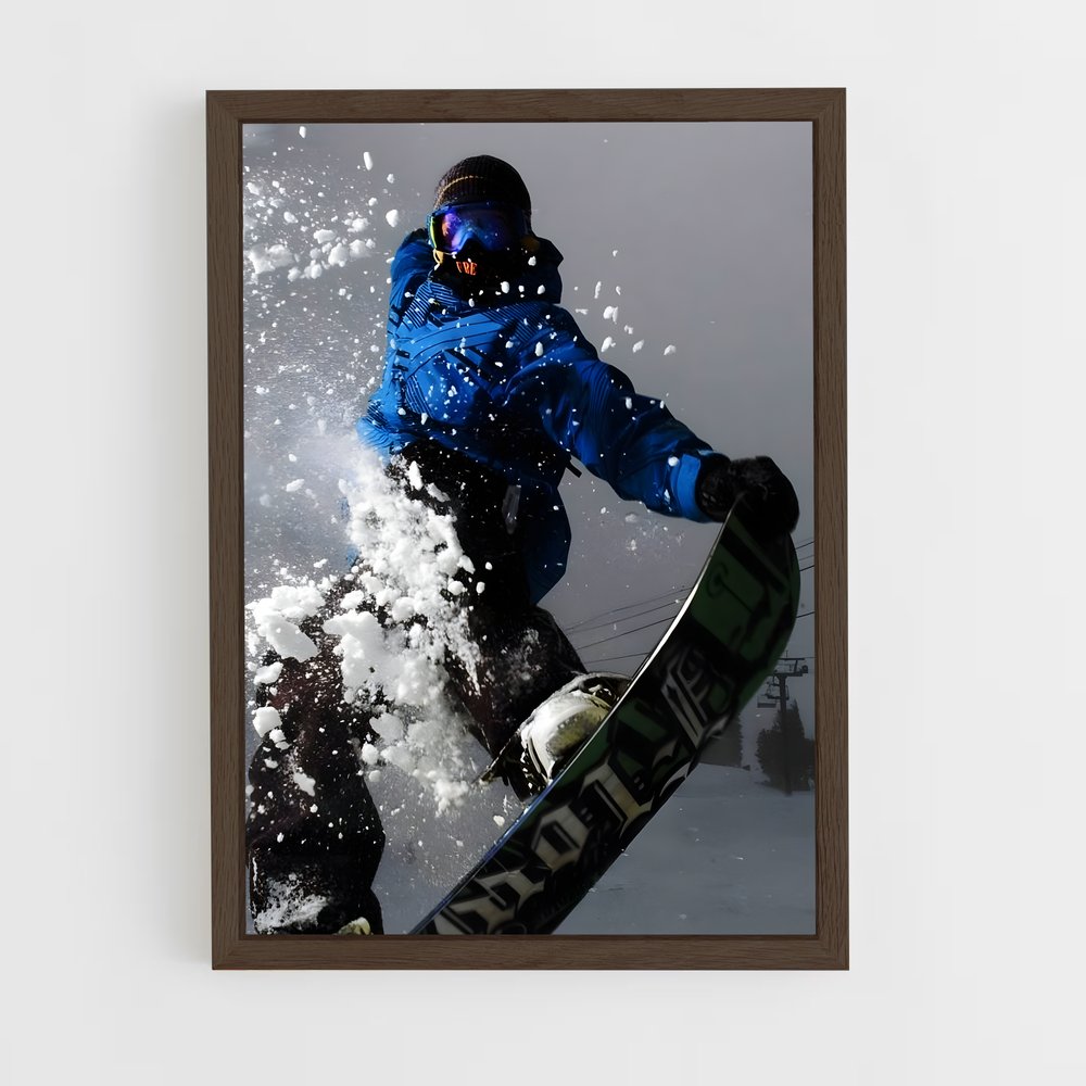 Poster Glisse Aventure – affiche Snowboard (vue 5)
