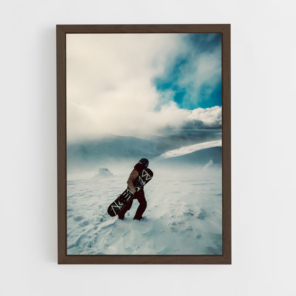 Poster Snow Adventure – affiche Snowboard (vue 5)