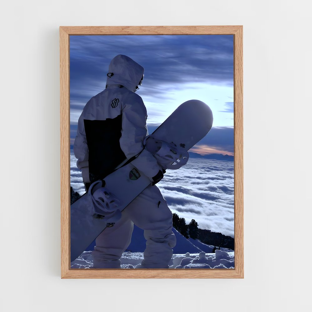 Poster Horizon Glacier – affiche Snowboard (vue 4)
