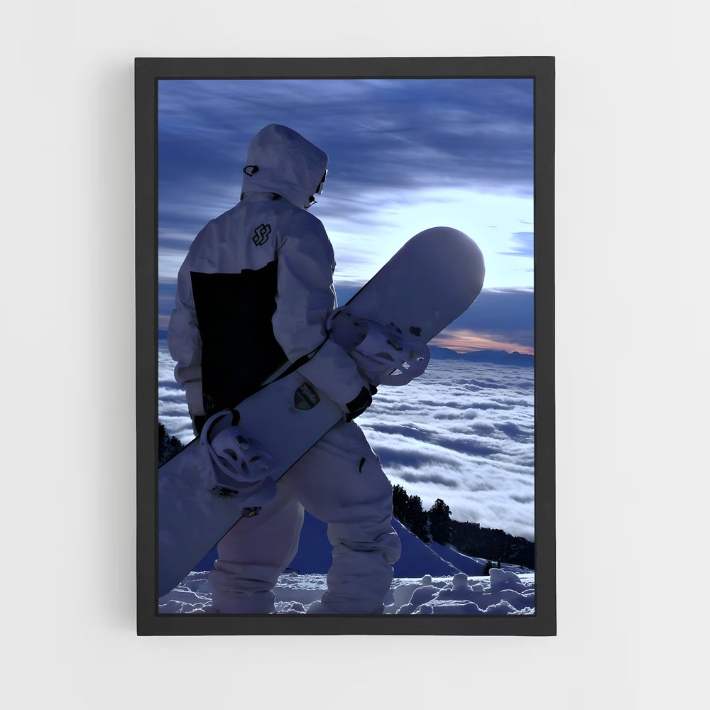 Poster Horizon Glacier – affiche Snowboard (vue 2)