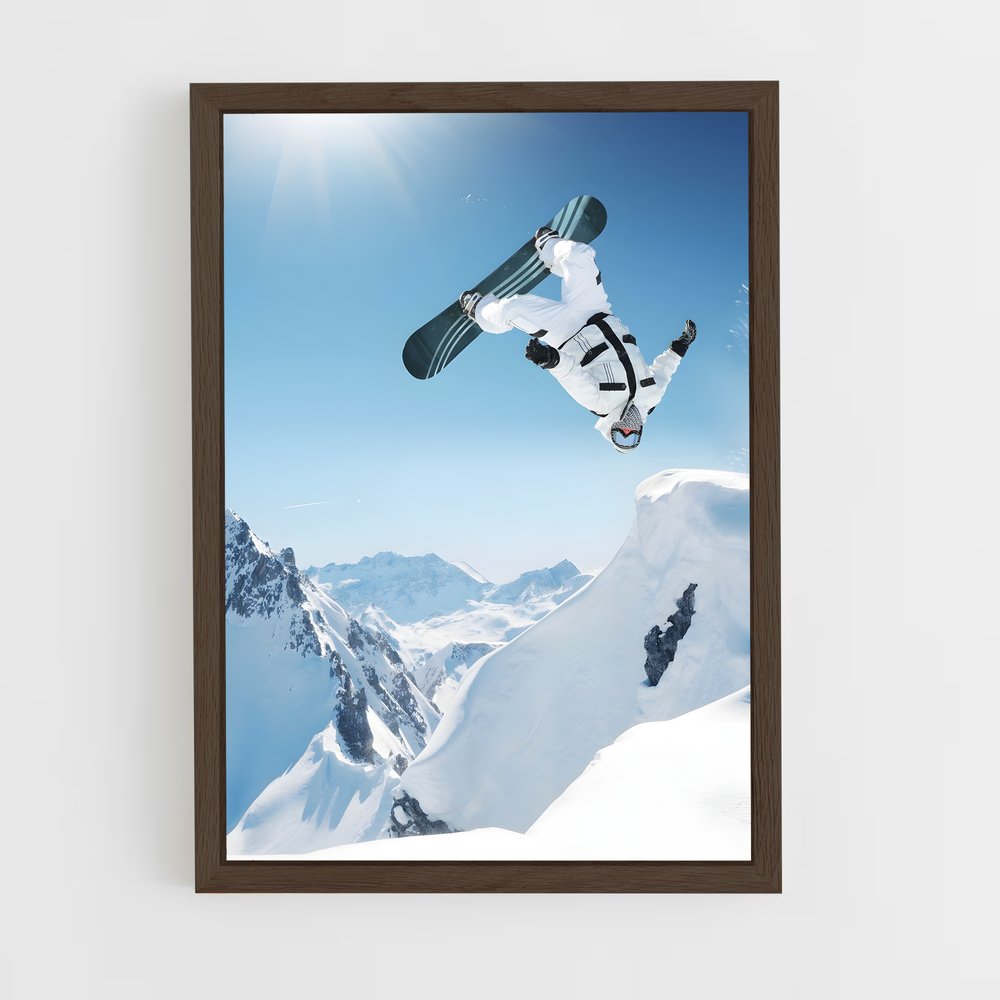 Poster Sauts Alpins – affiche Snowboard (vue 5)
