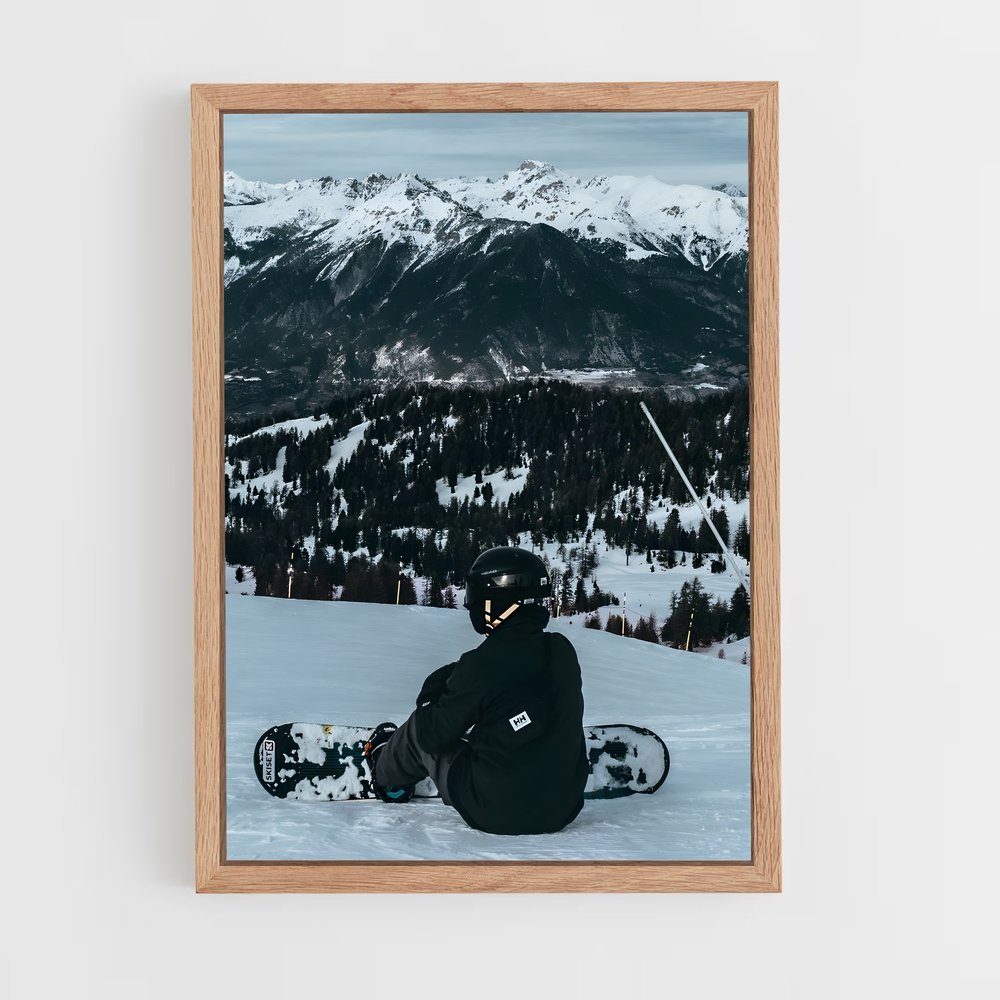 Poster Sommet de Glisse – affiche Snowboard (vue 4)