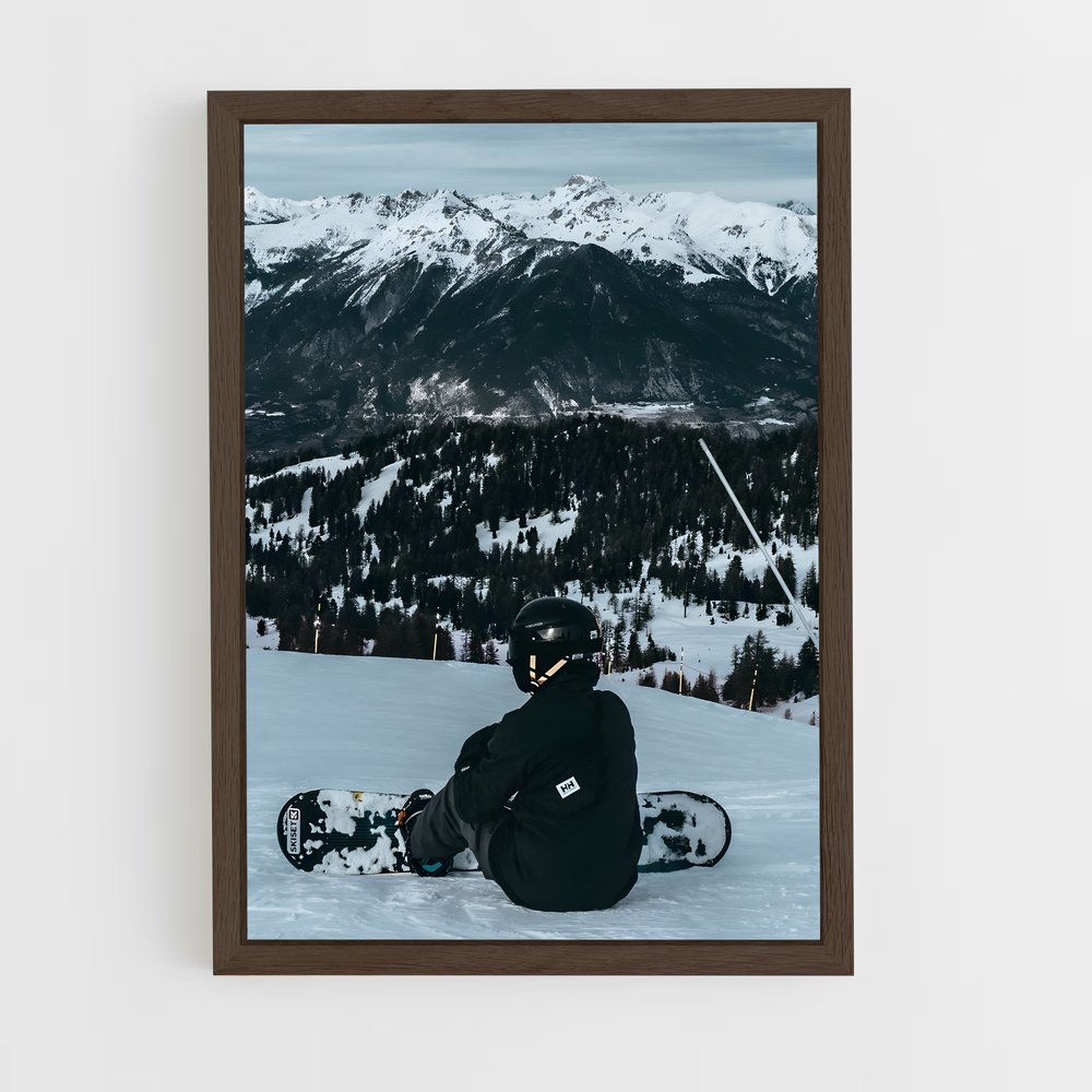Poster Sommet de Glisse – affiche Snowboard (vue 5)