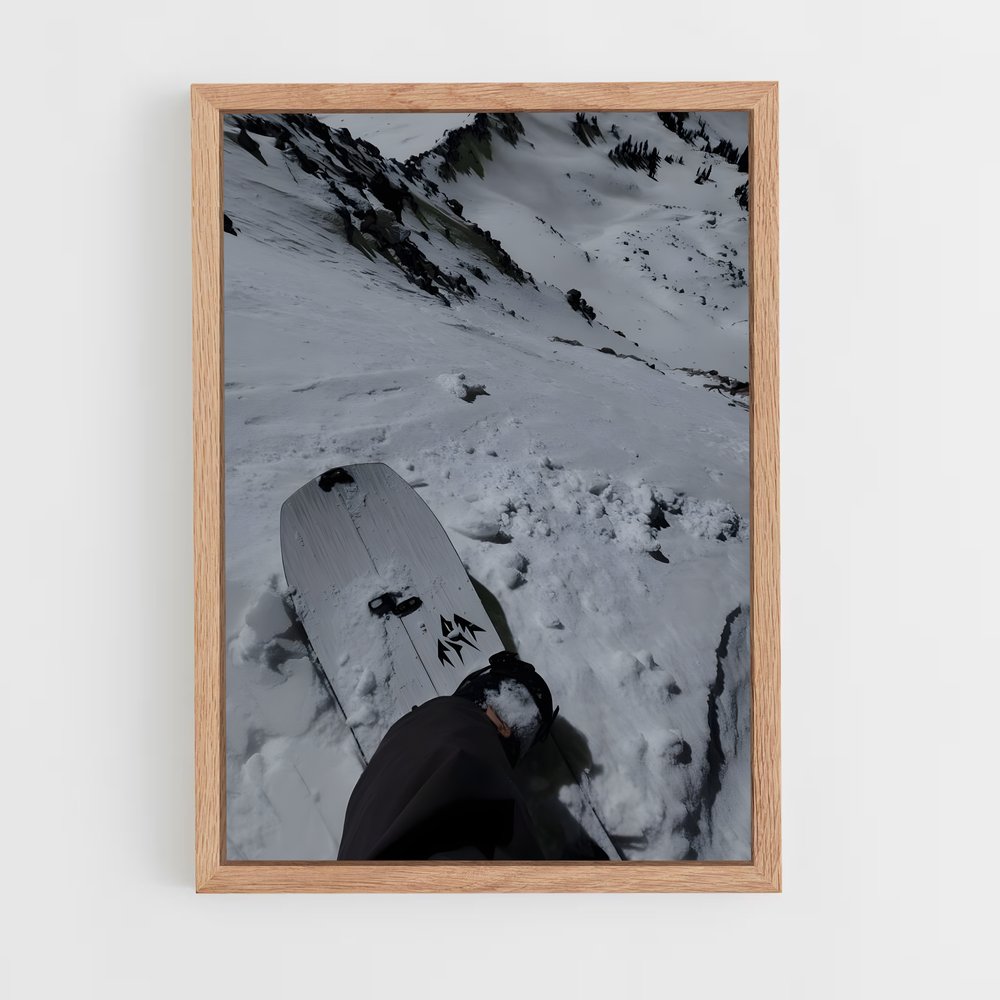 Poster Descente Alpiniste – affiche Snowboard (vue 4)