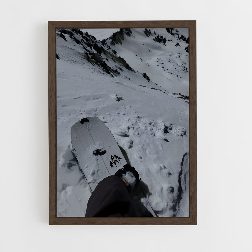 Poster Descente Alpiniste – affiche Snowboard (vue 5)