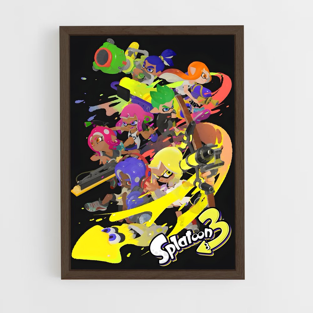 Poster Splash Battle – affiche Splatoon (vue 5)
