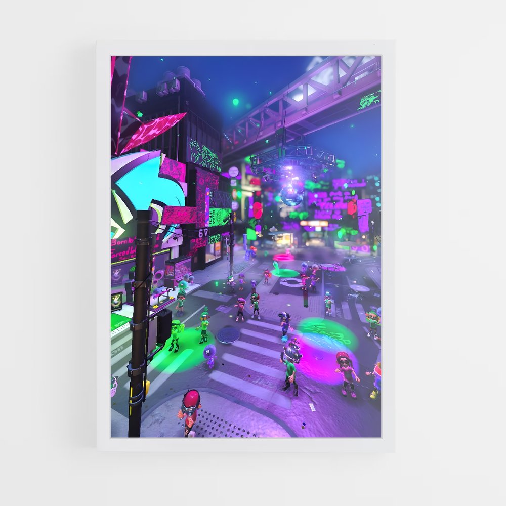 Poster Ink City Adventure – affiche Splatoon (vue 3)