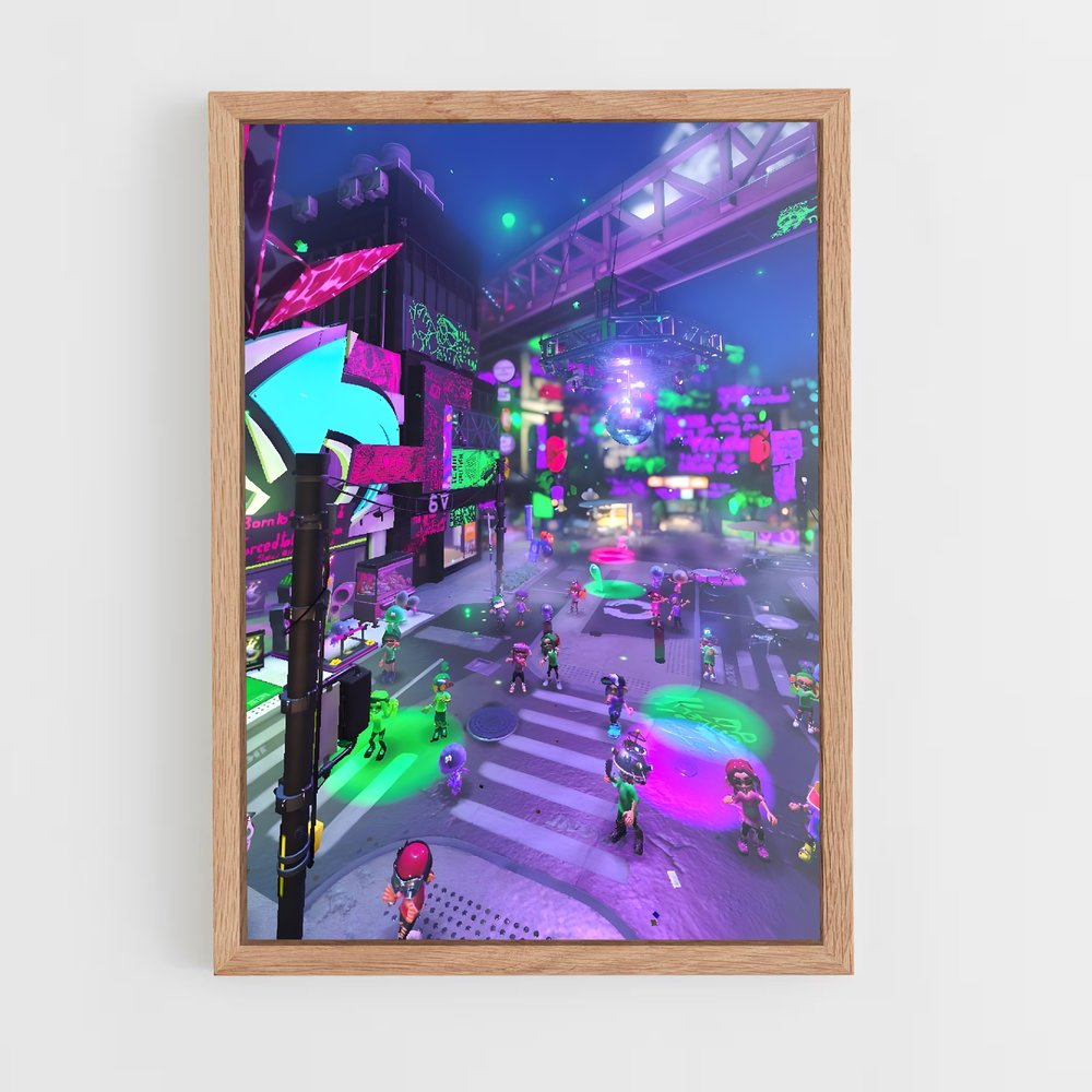 Poster Ink City Adventure – affiche Splatoon (vue 4)
