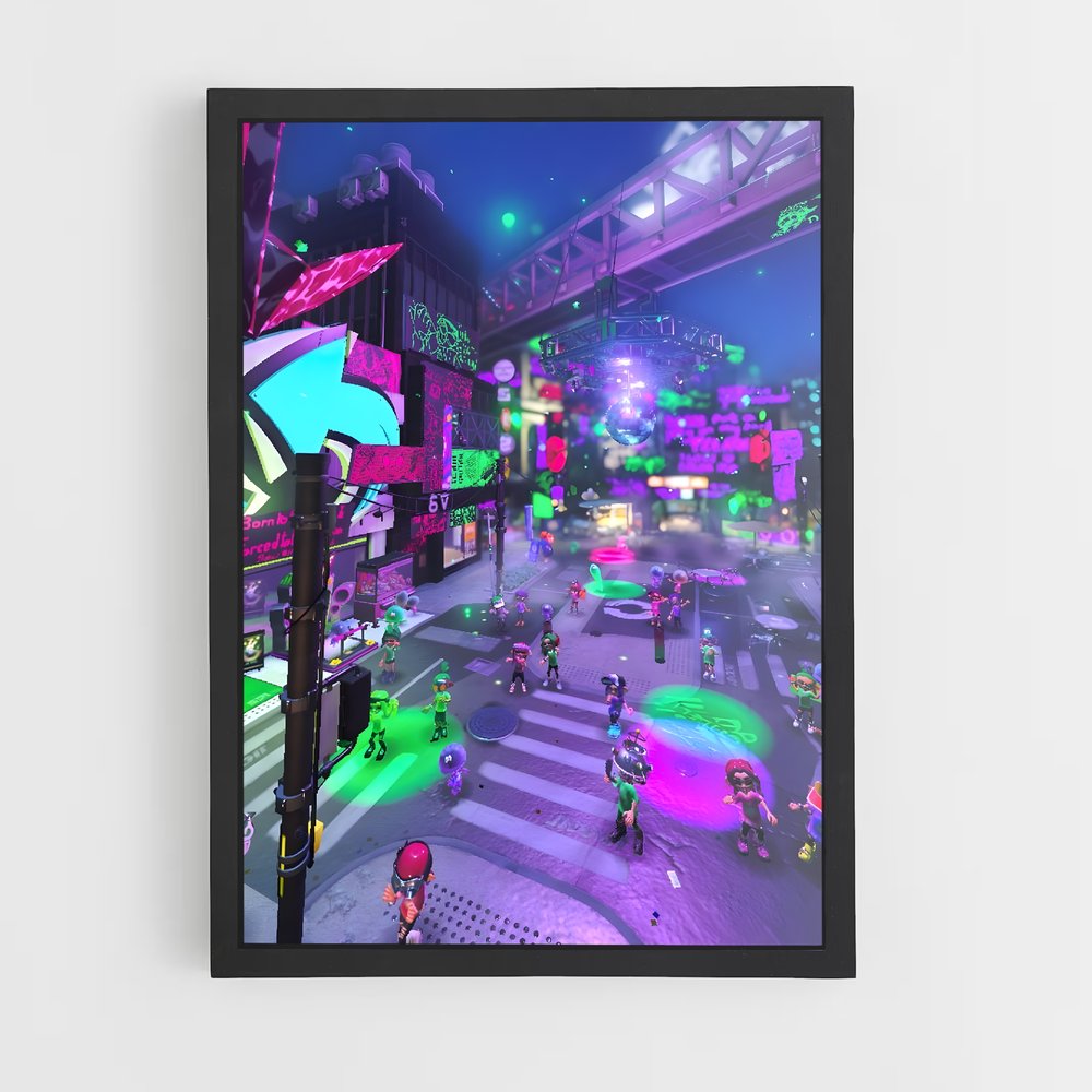 Poster Ink City Adventure – affiche Splatoon (vue 2)