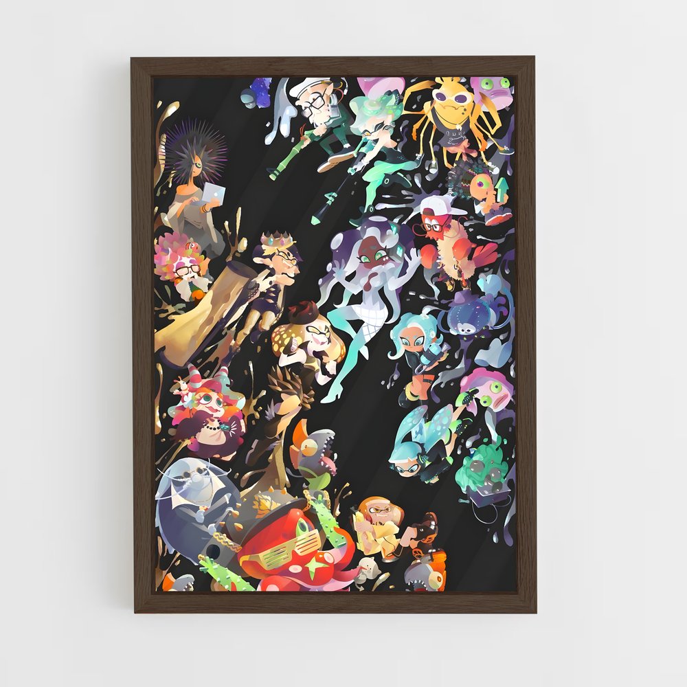 Poster Splash Art Battle – affiche Splatoon (vue 5)