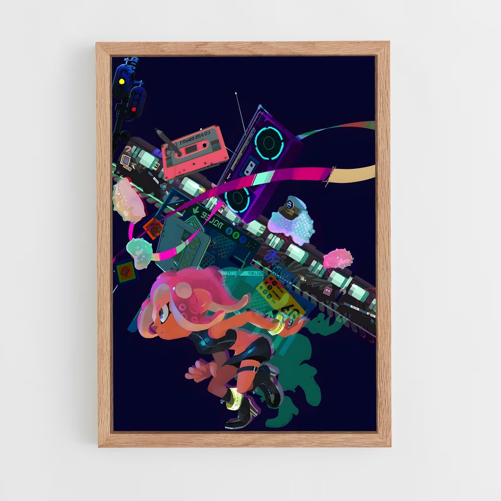 Poster Energie Inkling – affiche Splatoon (vue 4)