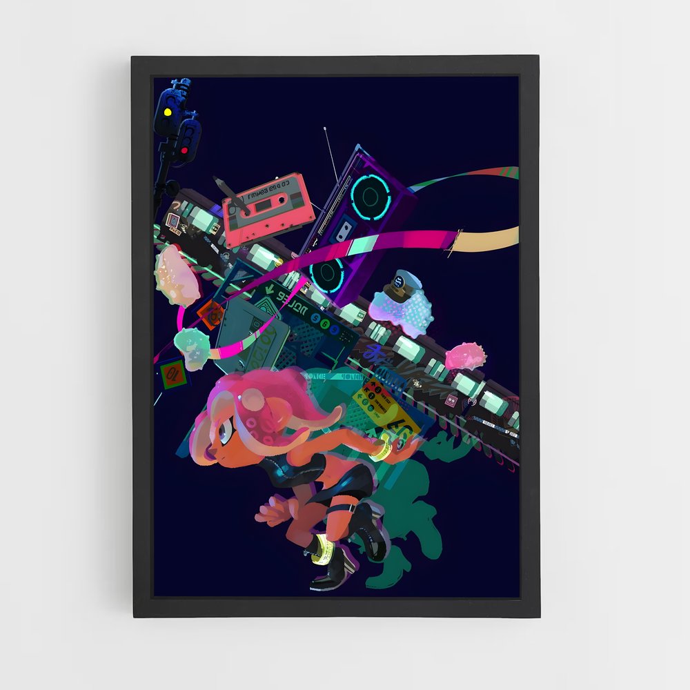 Poster Energie Inkling – affiche Splatoon (vue 2)