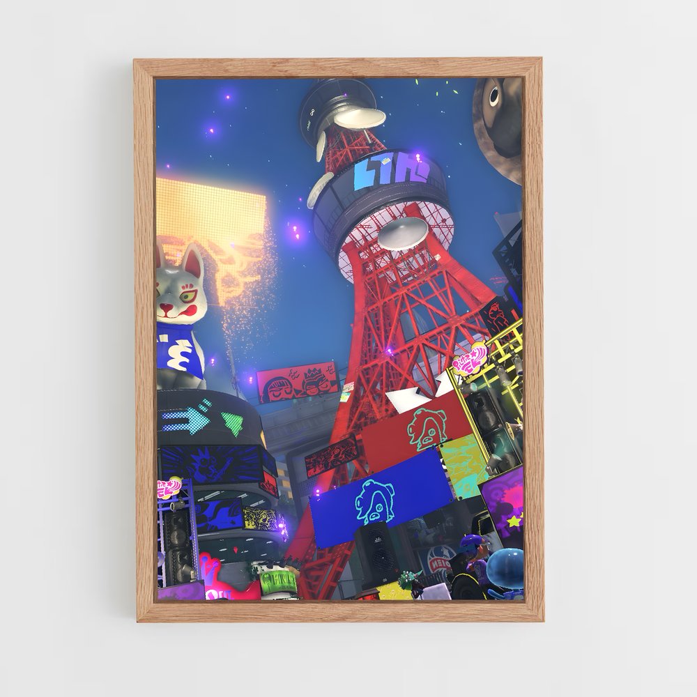 Poster Festival Urbain – affiche Splatoon (vue 4)