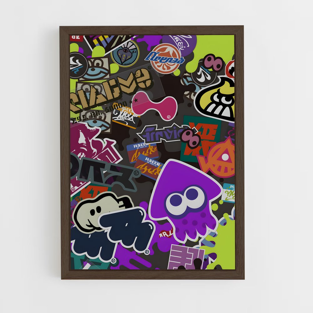 Poster Inkling Chaos – affiche Splatoon (vue 5)