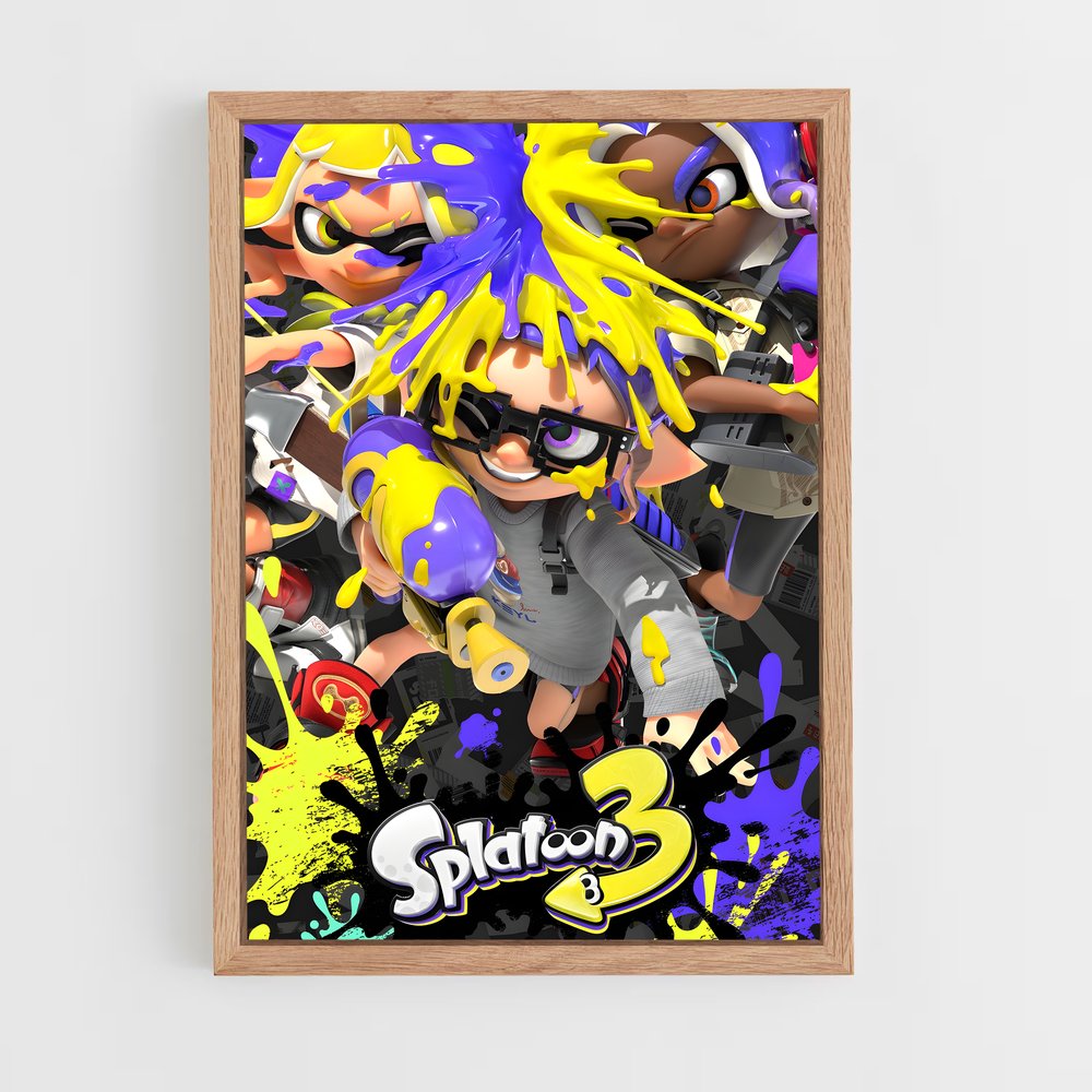 Poster Splash d'Encre 3 – affiche Splatoon (vue 4)