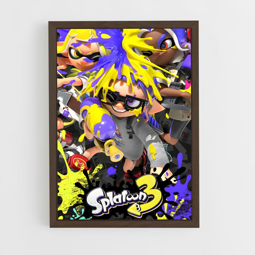 Poster Splash d'Encre 3 – affiche Splatoon (vue 5)