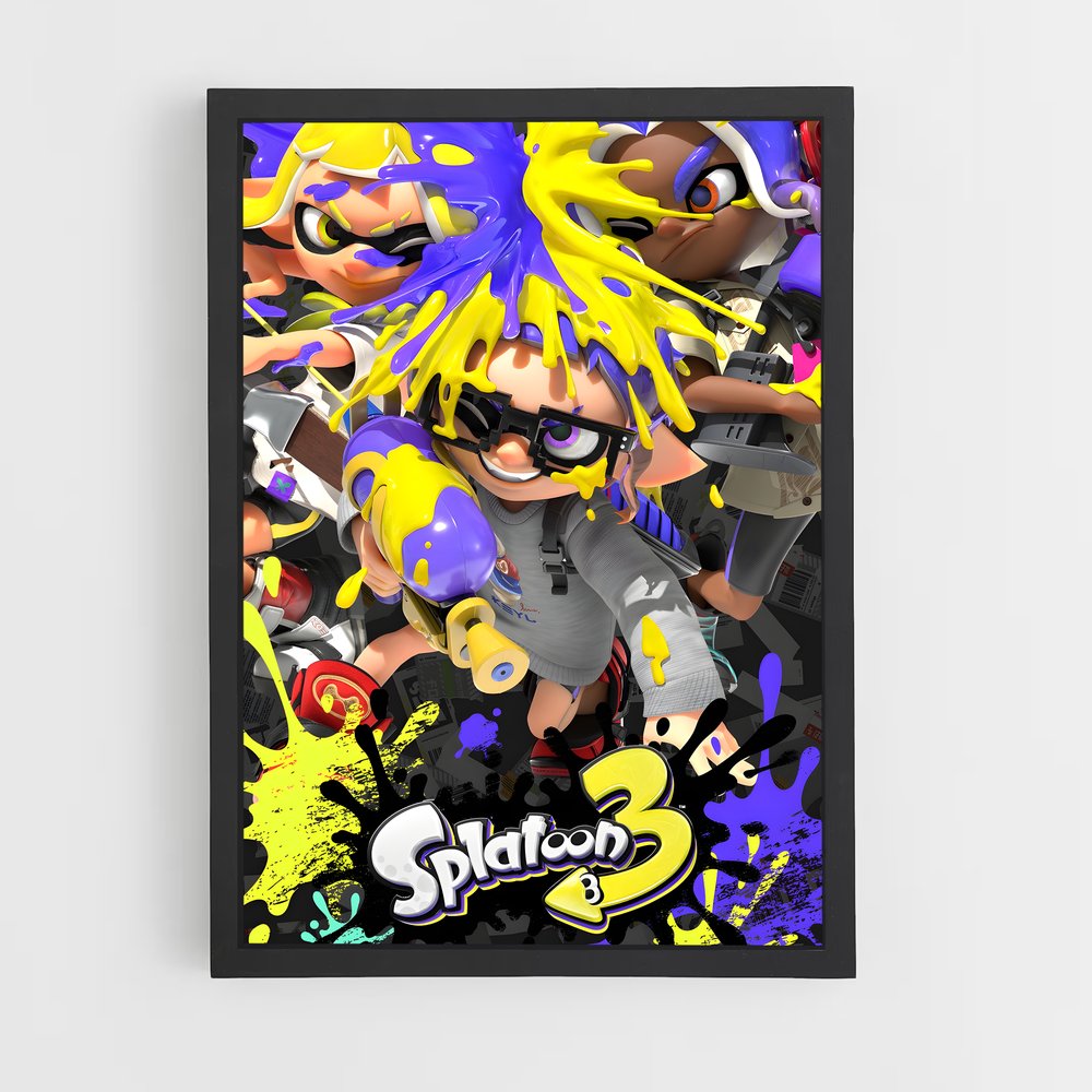 Poster Splash d'Encre 3 – affiche Splatoon (vue 2)