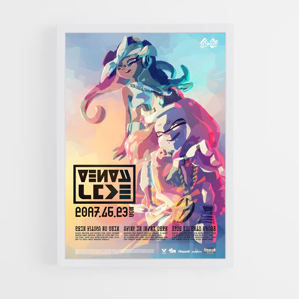 Poster Splash Duo – affiche Splatoon (vue 3)