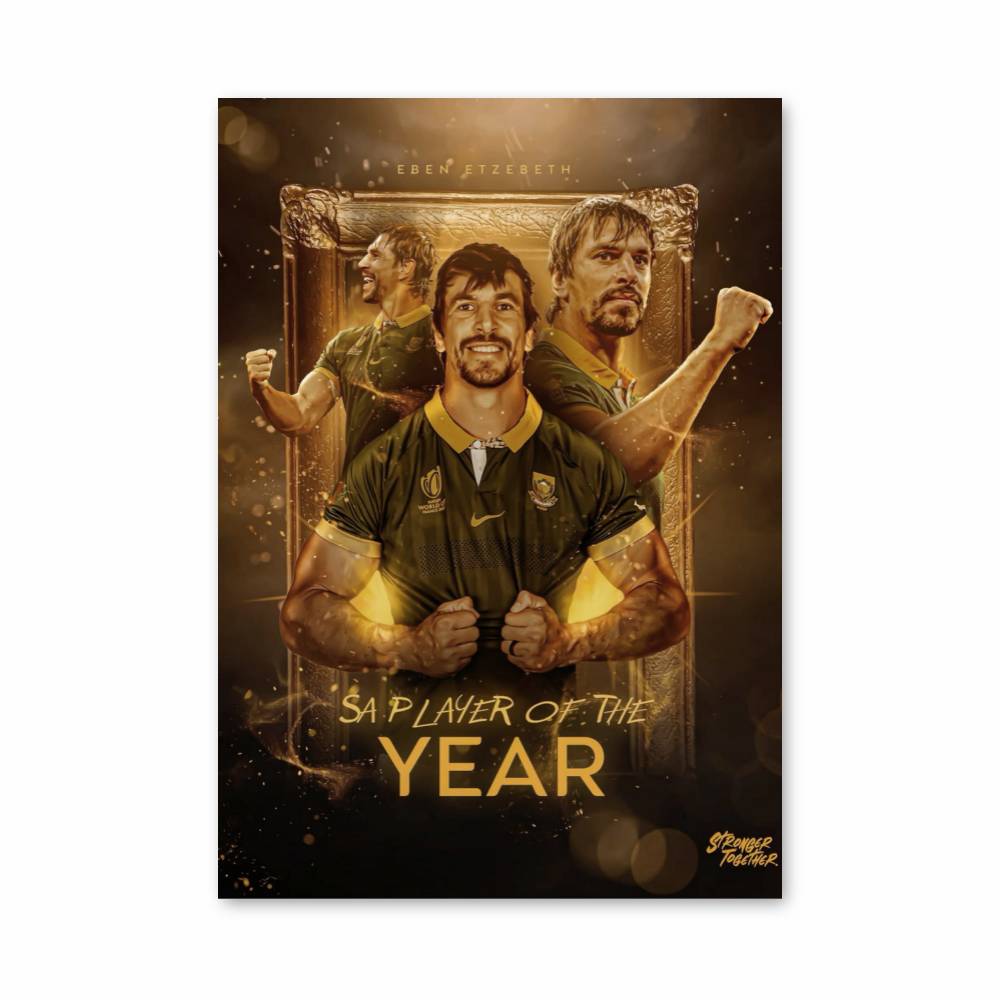 Poster Joueur de l'Année Springbok