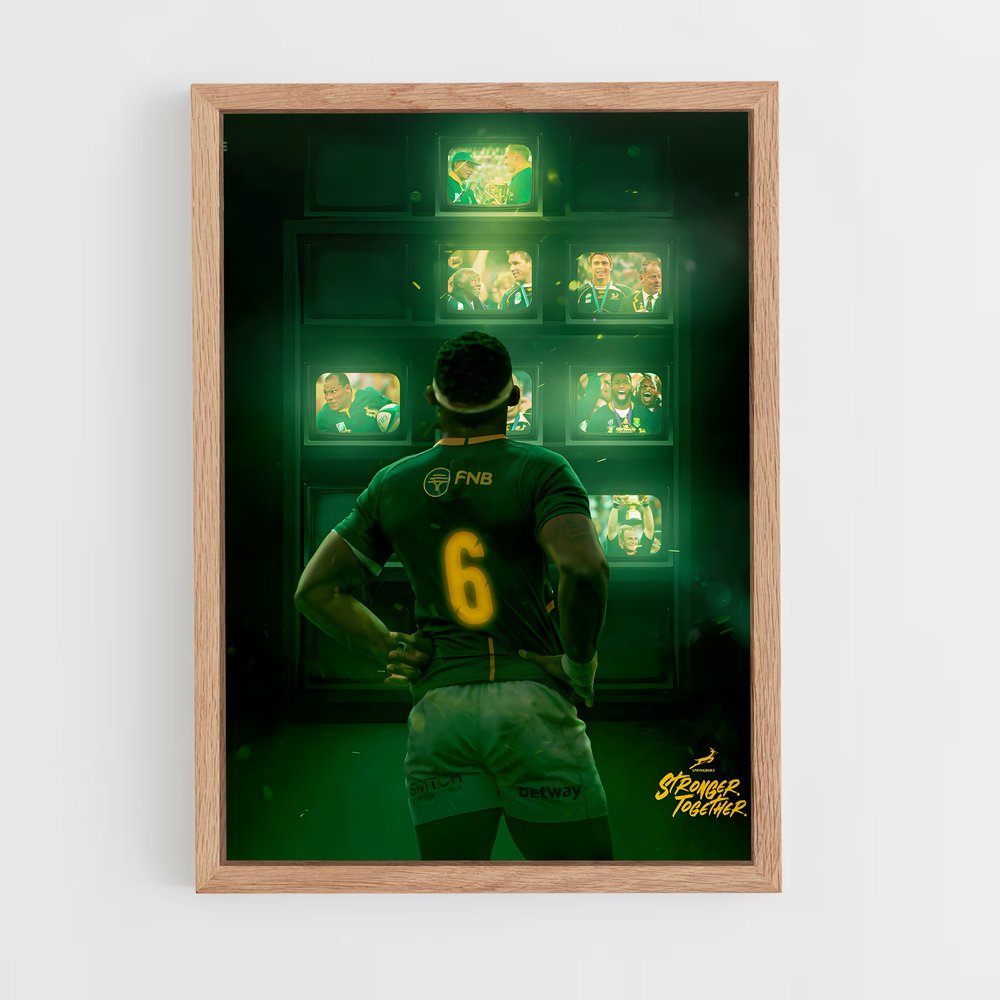 Poster Légende Springbok – affiche Rugby (vue 4)