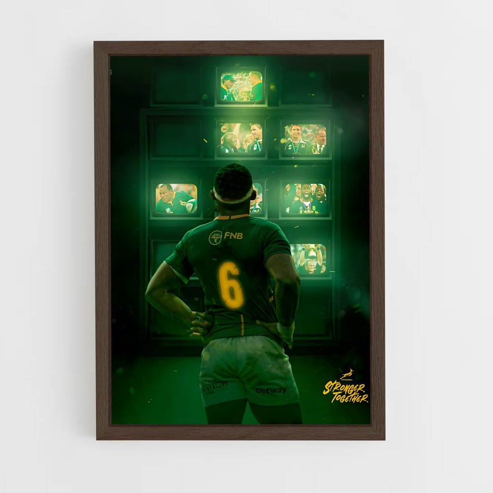 Poster Légende Springbok – affiche Rugby (vue 5)